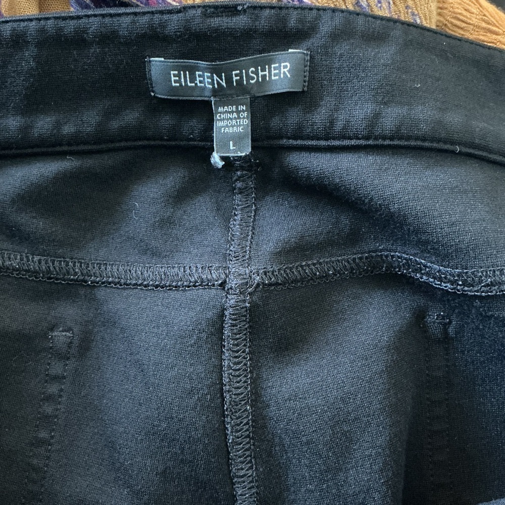 Eileen Fisher Black Skinny Pants – Size Large - Picture 5 of 6